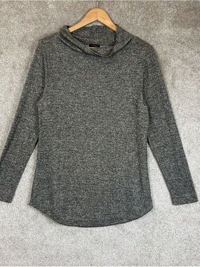 Talbots Sweater Womens Medium Metallic Cowl Neck Pullover Long Sleeve- 4671